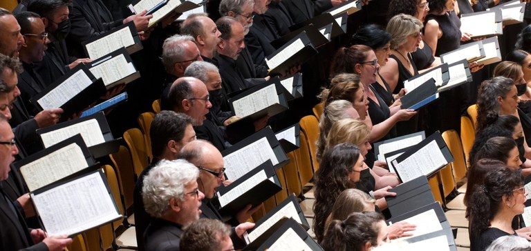 El Coro Nacional de España interpreta Carmina Burana en la clausura de los Veranos de la Villa 2022