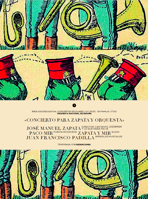 En familia "Concierto para Zapata y Orquesta" Programa de mano